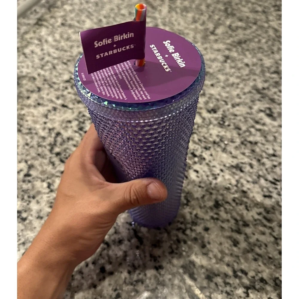 Starbucks Summer 2024 Sofie Birkin Rainbow Pride Cupid Studded Venti Tumbler NWT